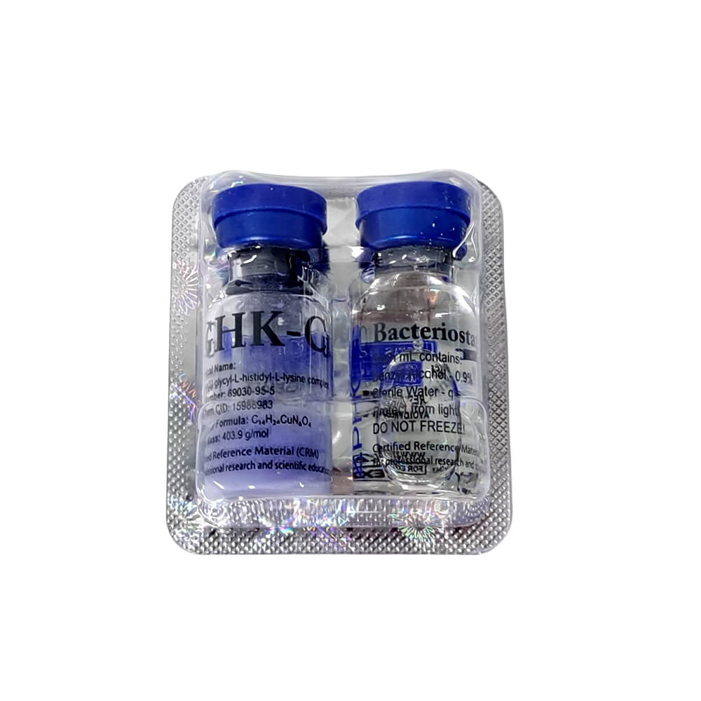 GHK-CU-60MG-KIT-1VIAL-ZPHC-5 GHK-Cu 60mg Kit (Lyophilized Peptide + Bacteriostatic Water) - Image 1