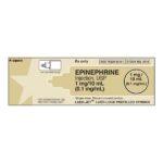 Epinephrine, 1:10,000, INJ 0.1MG/ML, PFS, 1mg/10ml