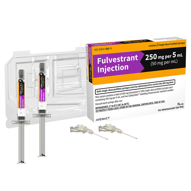 Fulvestrant-Injection-250-mg--Syringes-by-Avenacy_1800x1800 Fulvestrant Injection 250 mg per 5 mL, 50 mg per mL Single-Dose Prefilled Syringe (2 Syringe Kit) - Image 1