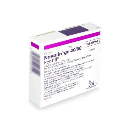 Novolin-GE-Penfill-Cartridges-40-60-3.png Novolin GE 40/60 PenFill Cartridge 5 x 3 ml - Image 1