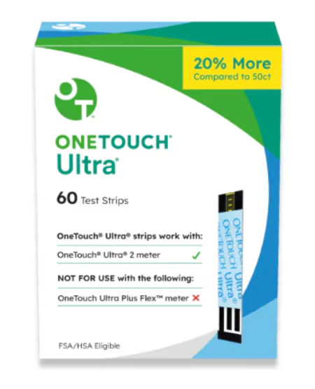 OnetouchUltra60ct ONE TOUCH ULTRA TEST STRIPS 60 COUNT - Image 1