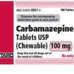 Carbamazepine 100mg Chewable Tablets 100 Count