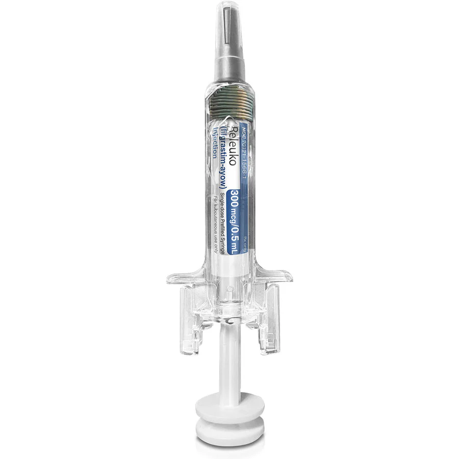 Releuko-Filgrastim-ayow-Injection-Syringes-300mcg_1800x1800 Releuko Filgrastim-Ayow Injection 300mcg/0.5 mL Prefilled Syringes 27 gauge x 1/2 inch Needle **Refrigerated (RX) - Image 1