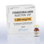 Vitamin B12 for Injection Cyanocobalamin 1,000 mcg, 25/Box (Rx)