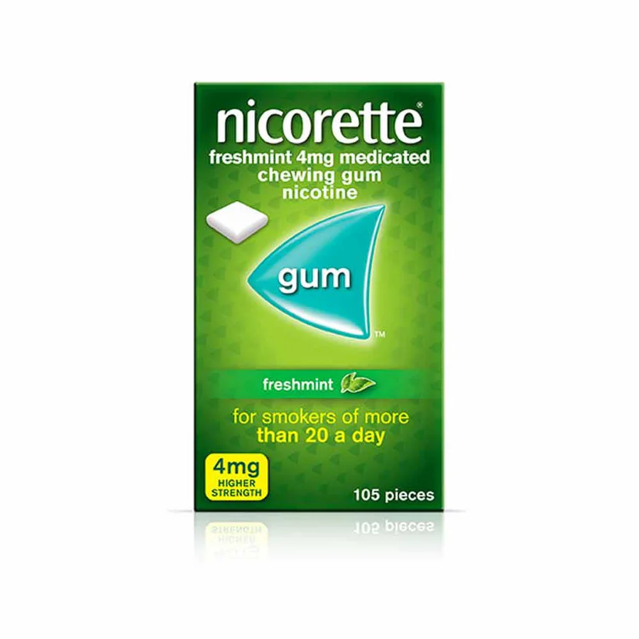 NIC4MG105___1___XL Nicorette Freshmint 4mg Sugar Free Coated Gum 105 Pieces - Image 1