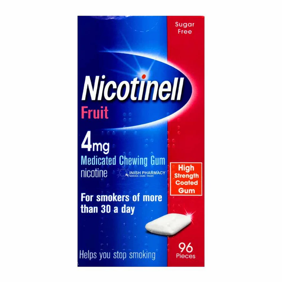 NICOFRUITGUM-1507___1___XL Nicotinell 4mg Fruit Gum 96 Pack - Image 1