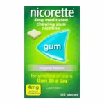 Nicorette 4mg Original Gum 105 Pieces